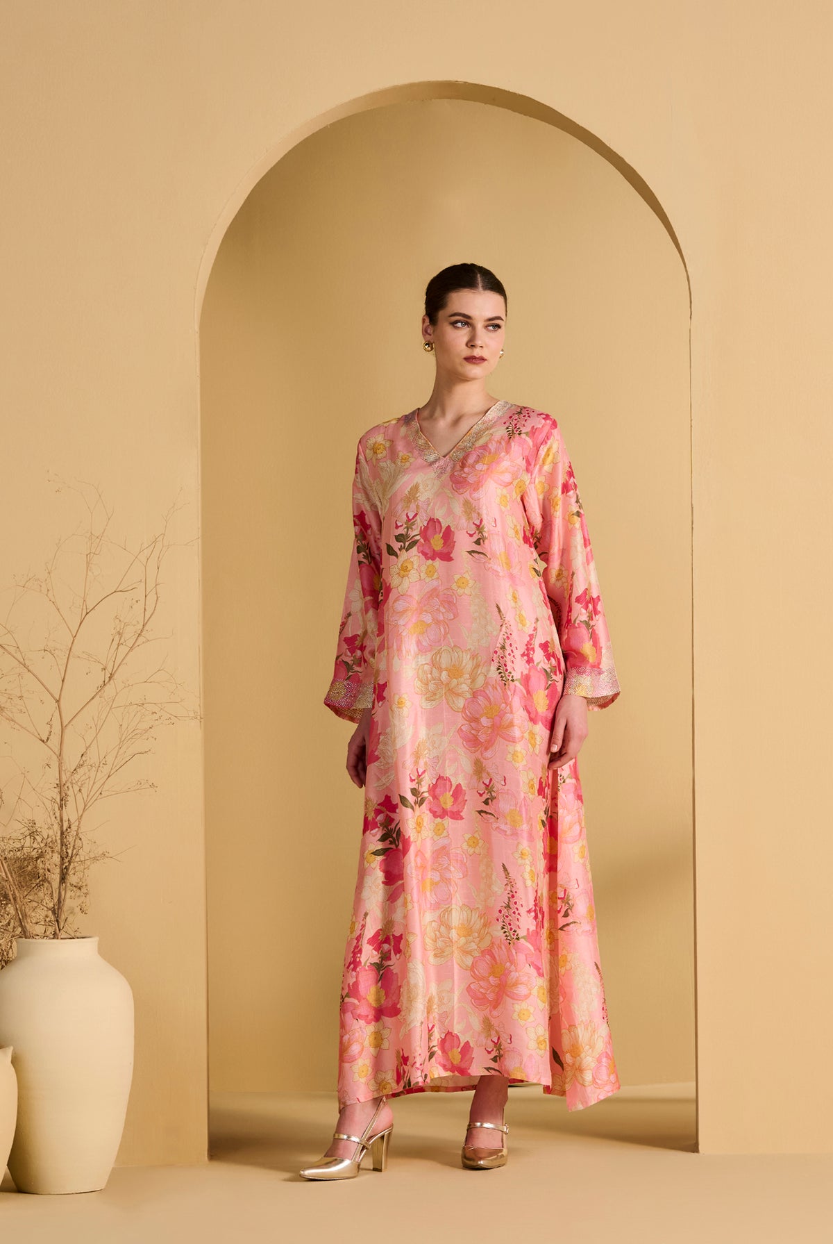 PEACH ISHRAQ JALABIYA product image 1