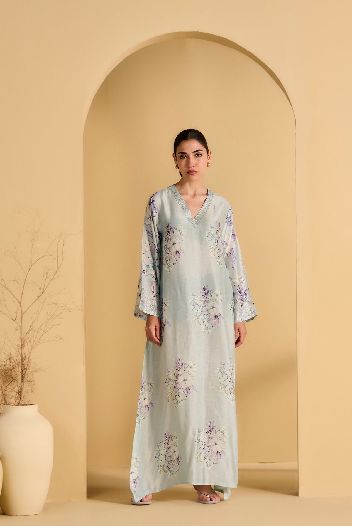 GREY ISHRAQ JALABIYA product image 1