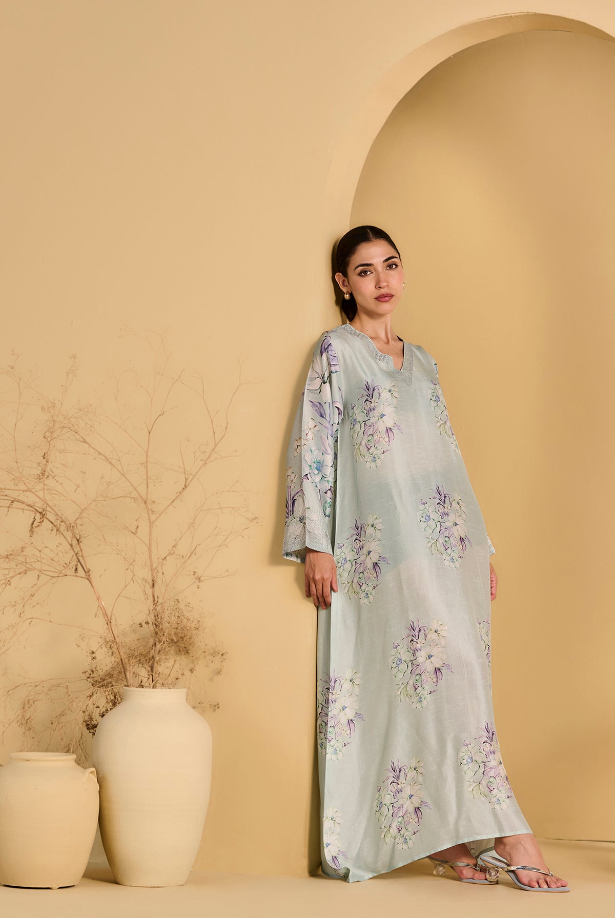 GREY ISHRAQ JALABIYA product image 5