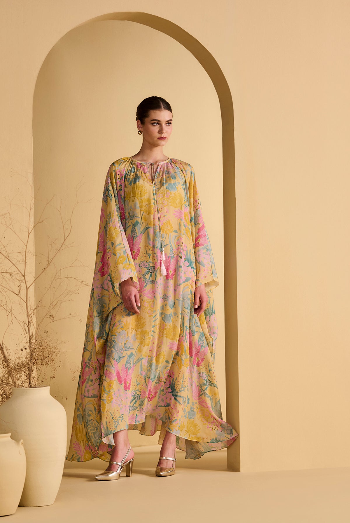 YELLOW RWAA KAFTAN product image 1