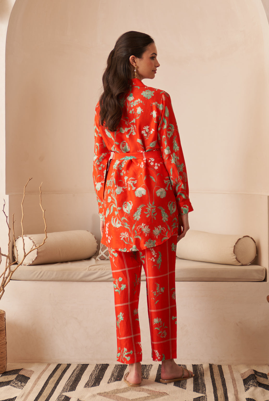 Red Juhi Co-ord Set product image 5