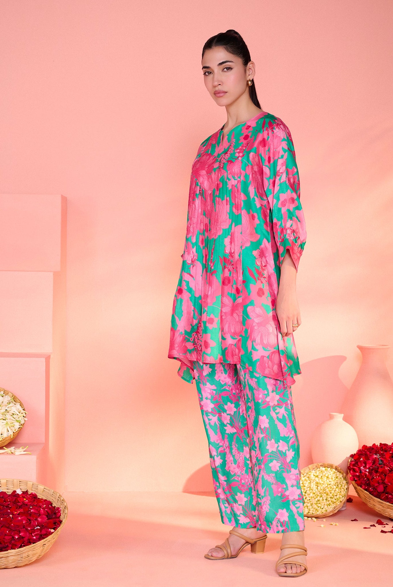 Green Kusum Co-Ord Set
