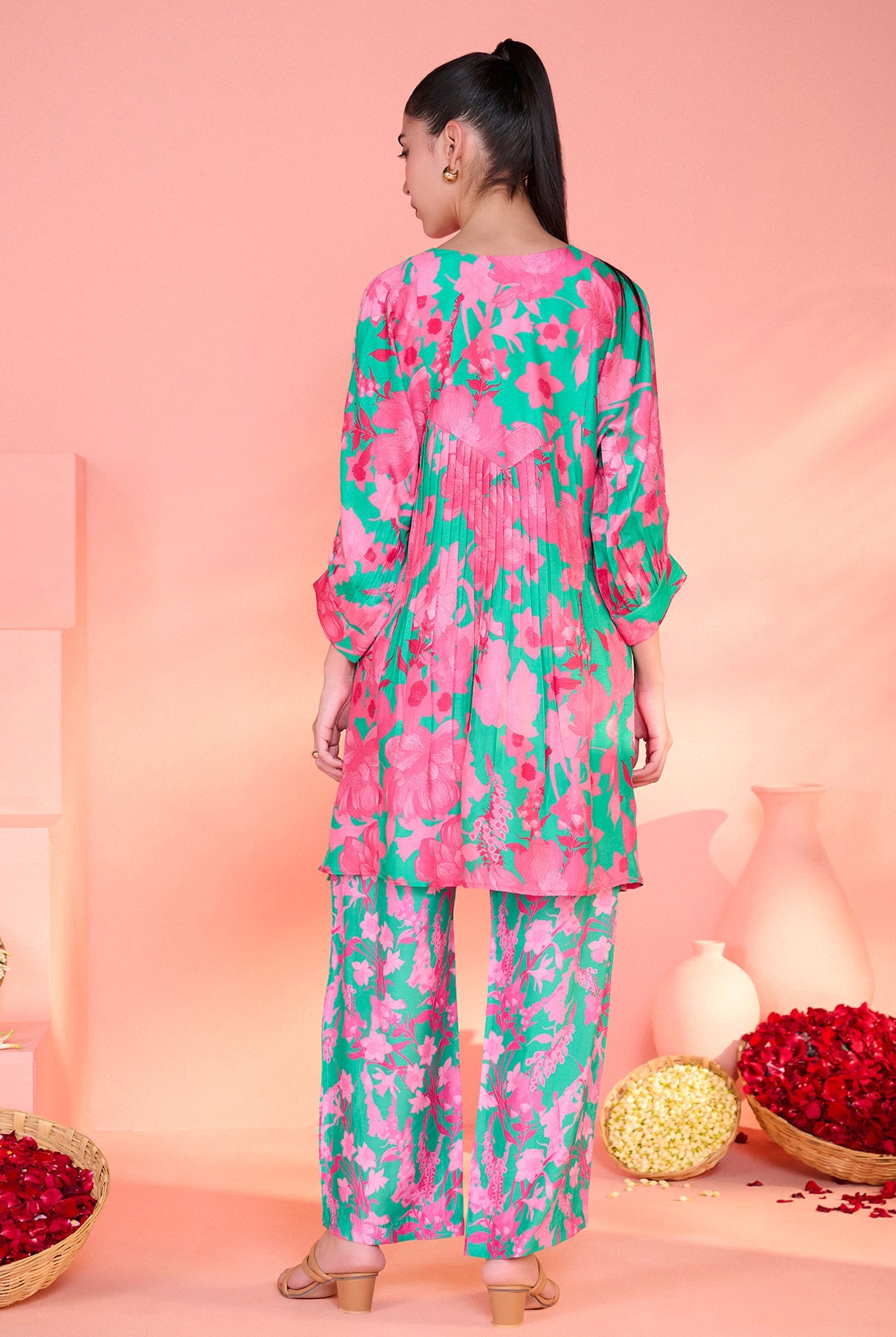 Green Kusum Co-Ord Set