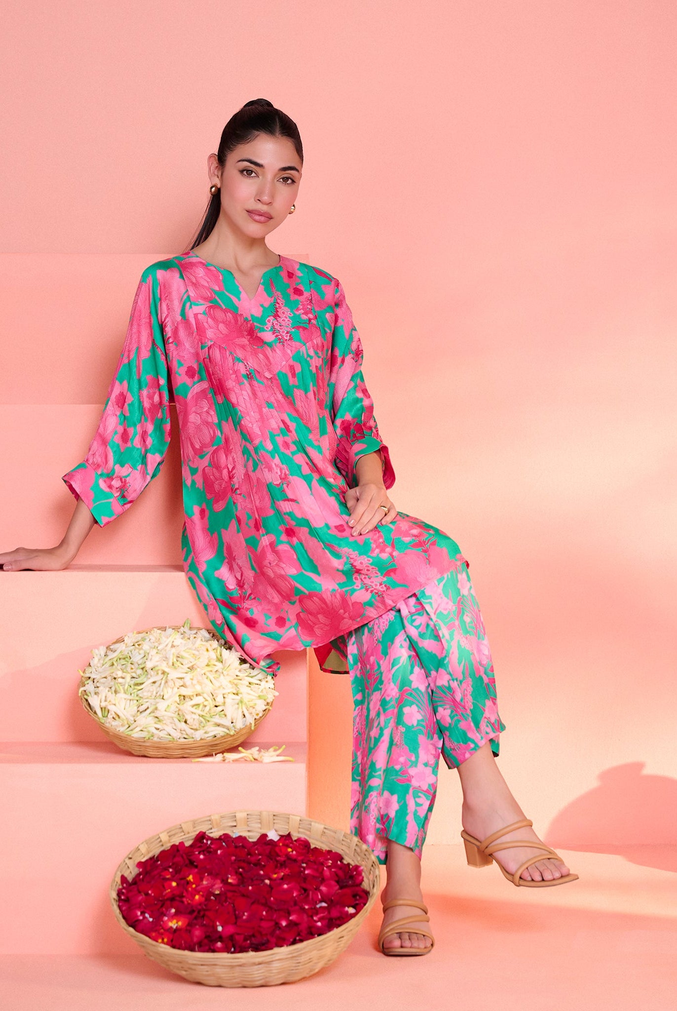 Green Kusum Co-Ord Set