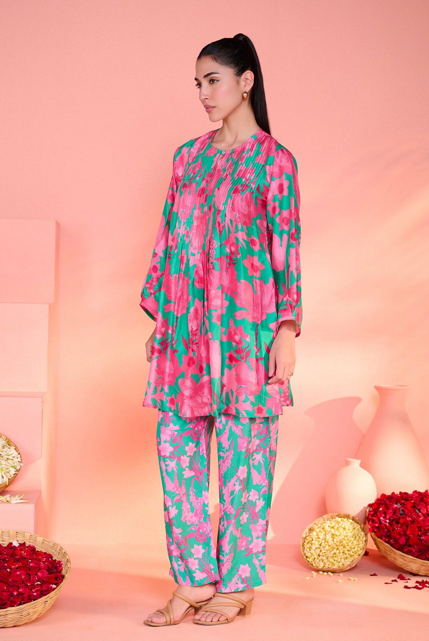 Green Vanika Co-Ord Set