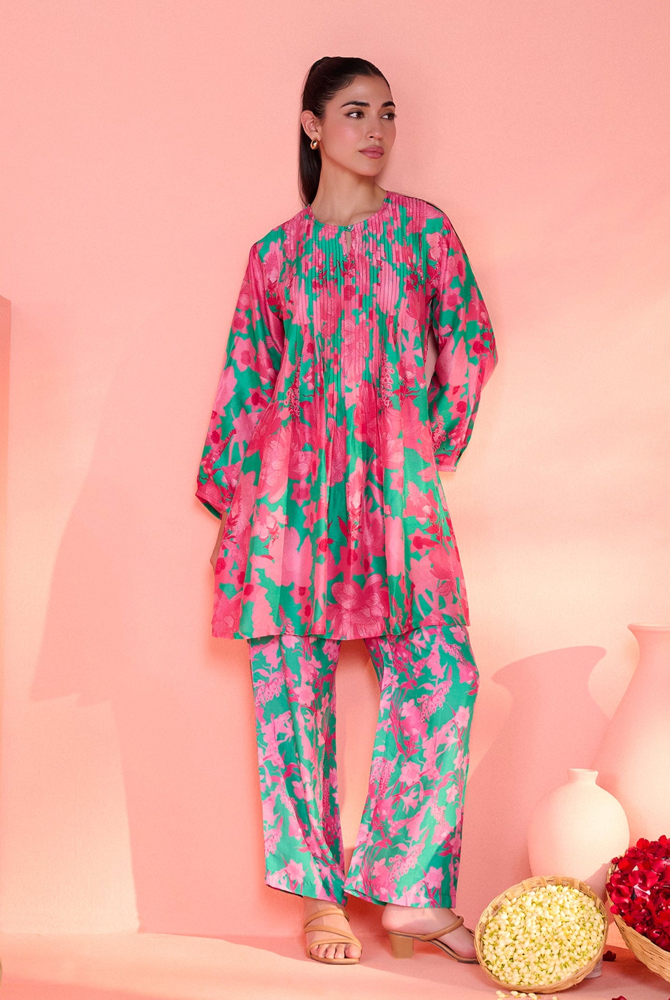 Green Vanika Co-Ord Set