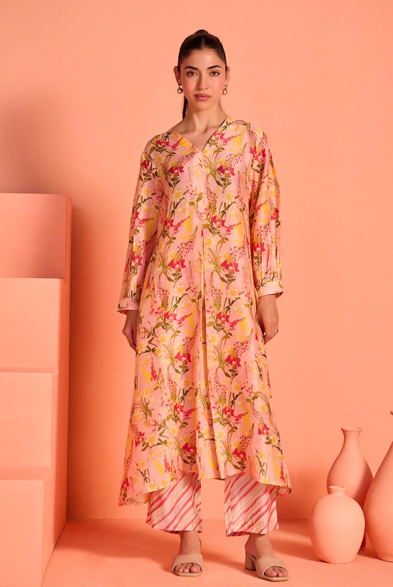 Yellow Mrinal Co-Ord Set
