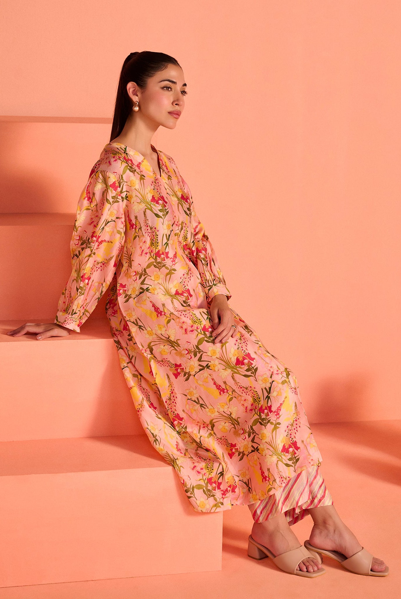 Yellow Mrinal Co-Ord Set