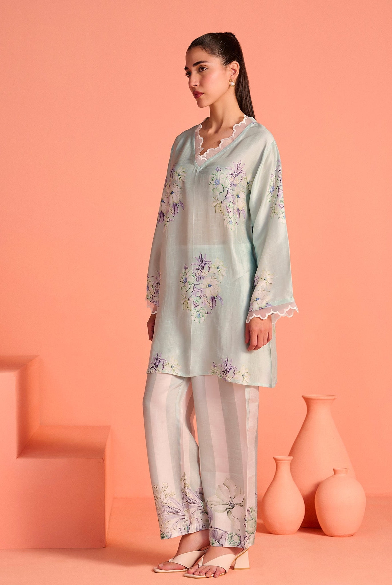 Blue Meher Co-Ord Set