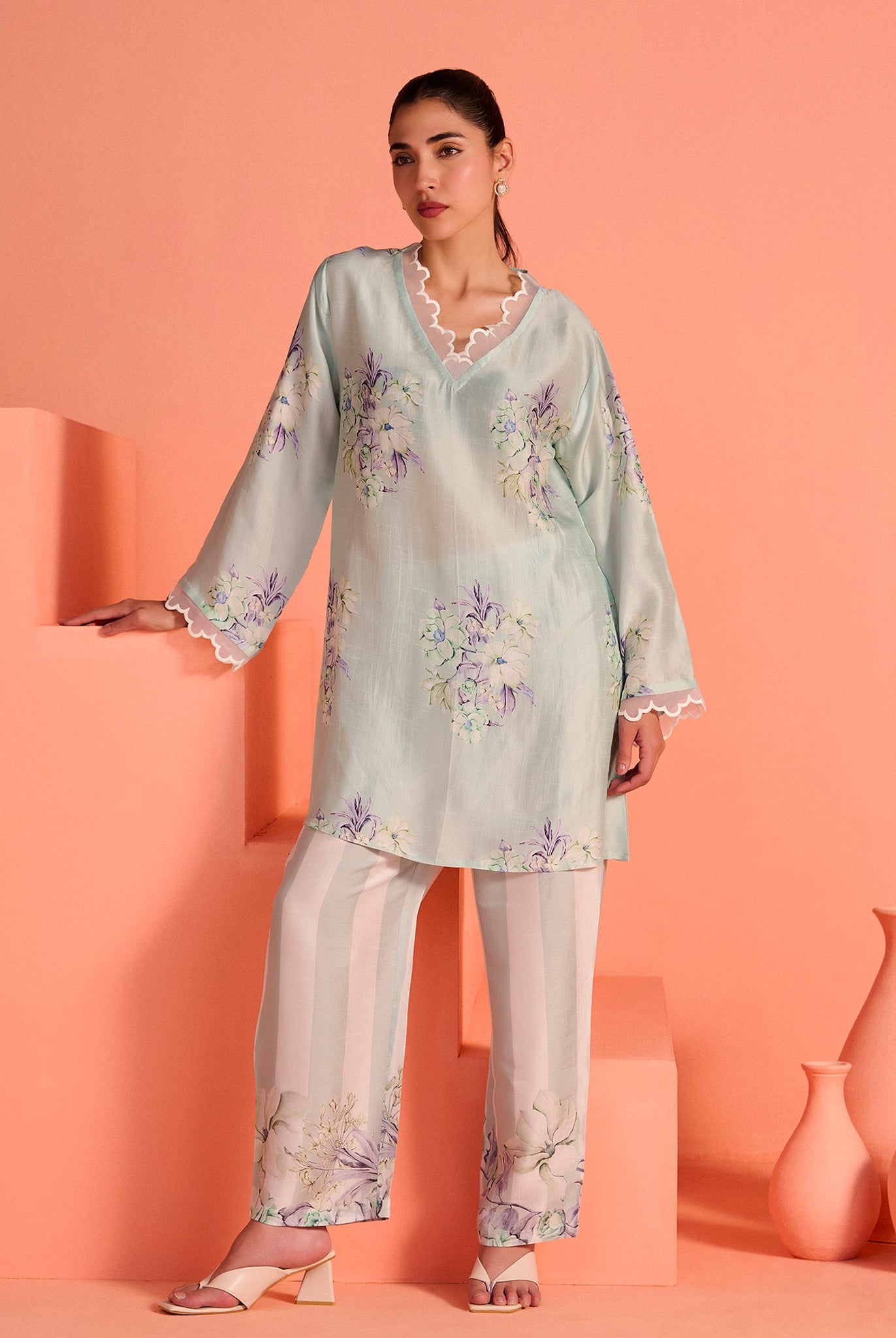 Blue Meher Co-Ord Set