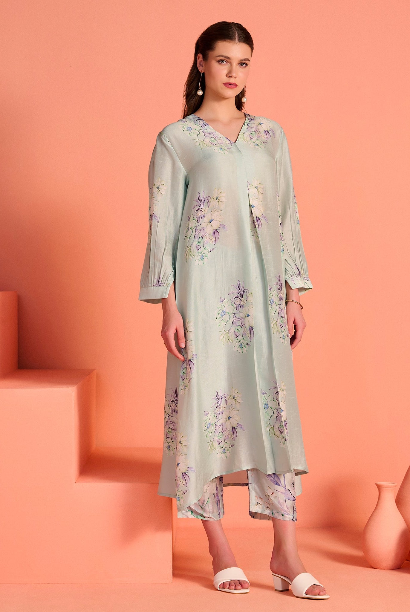 Blue Mrinal Co-Ord Set