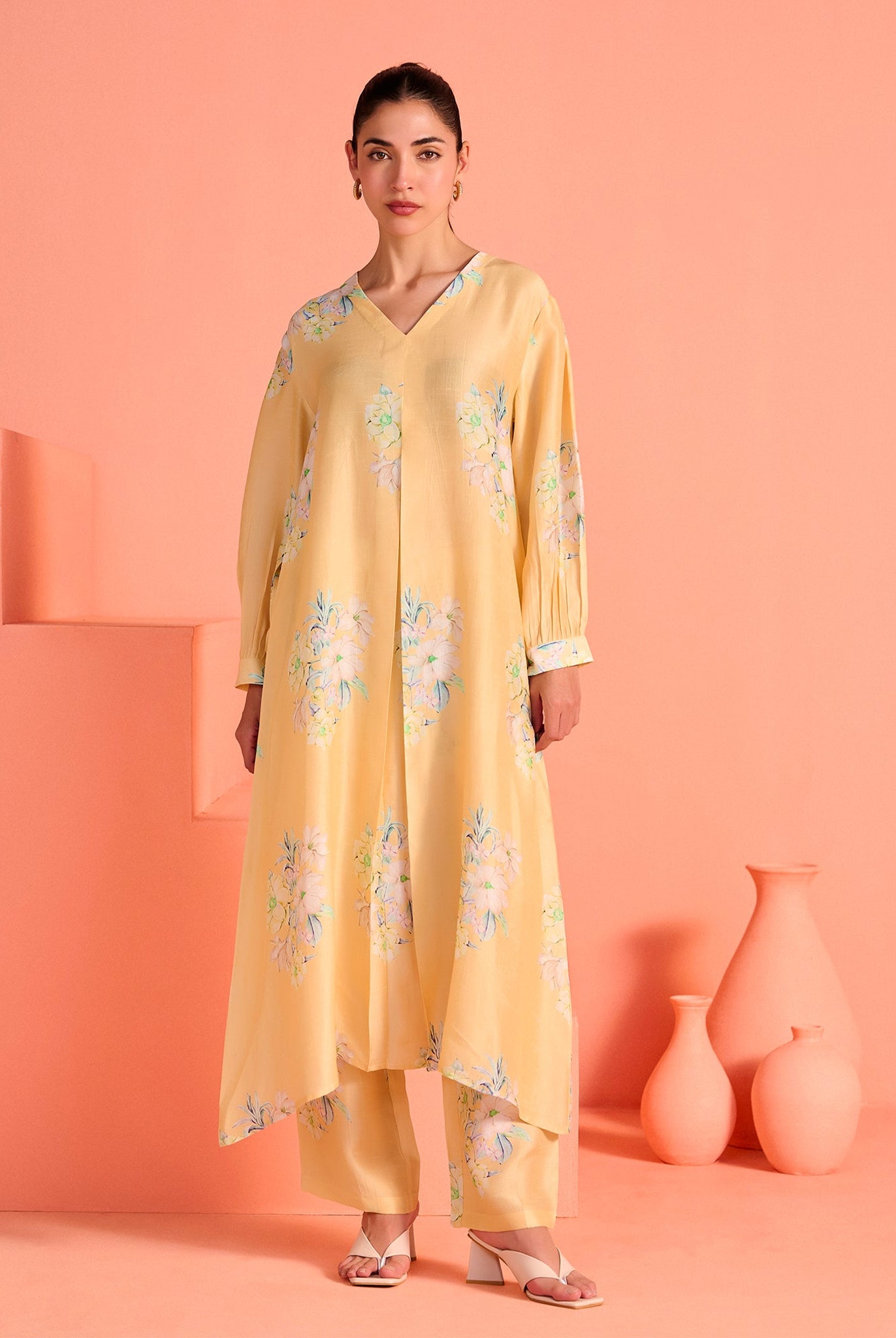 Yellow Mrinal Co-Ord Set