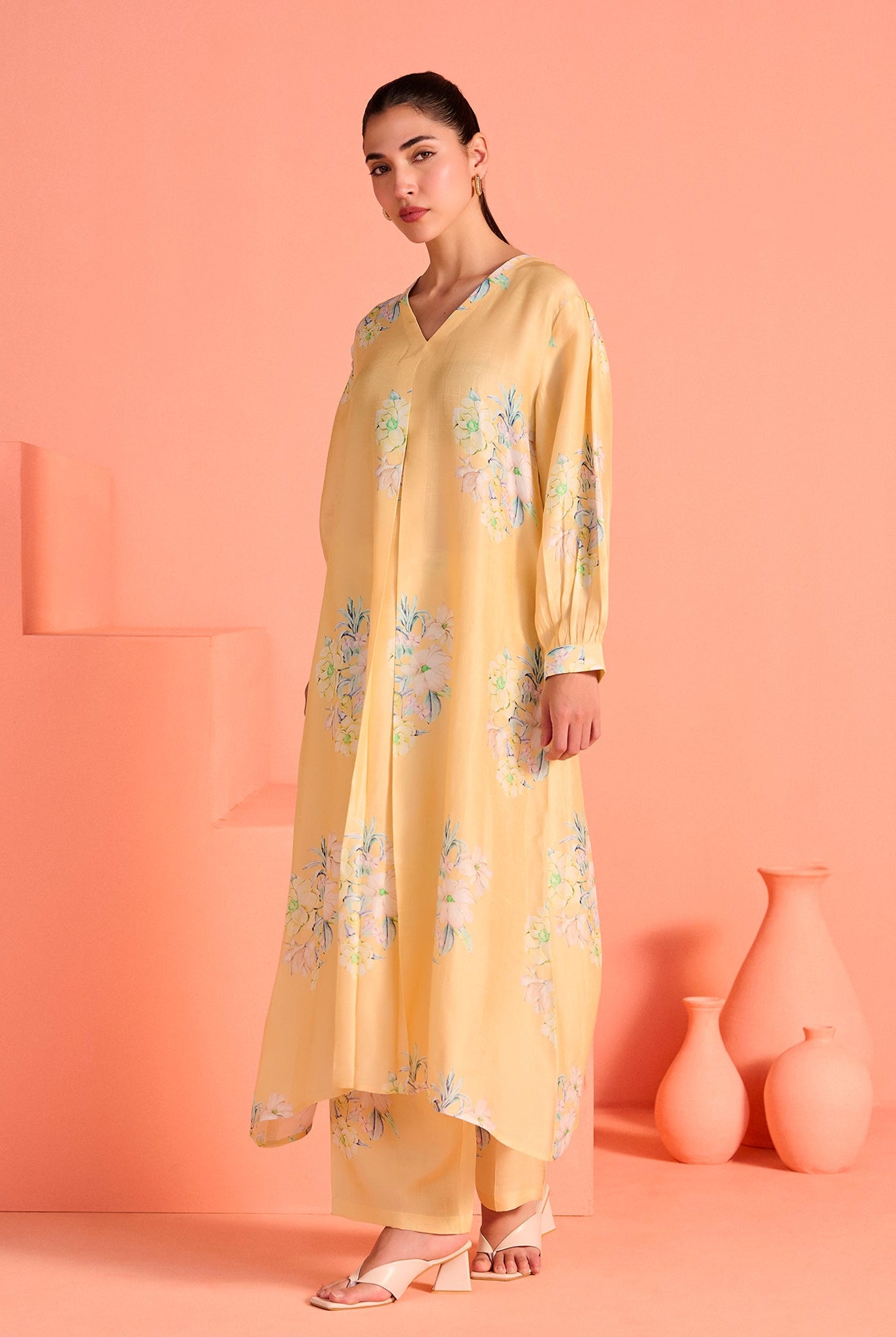 Yellow Mrinal Co-Ord Set