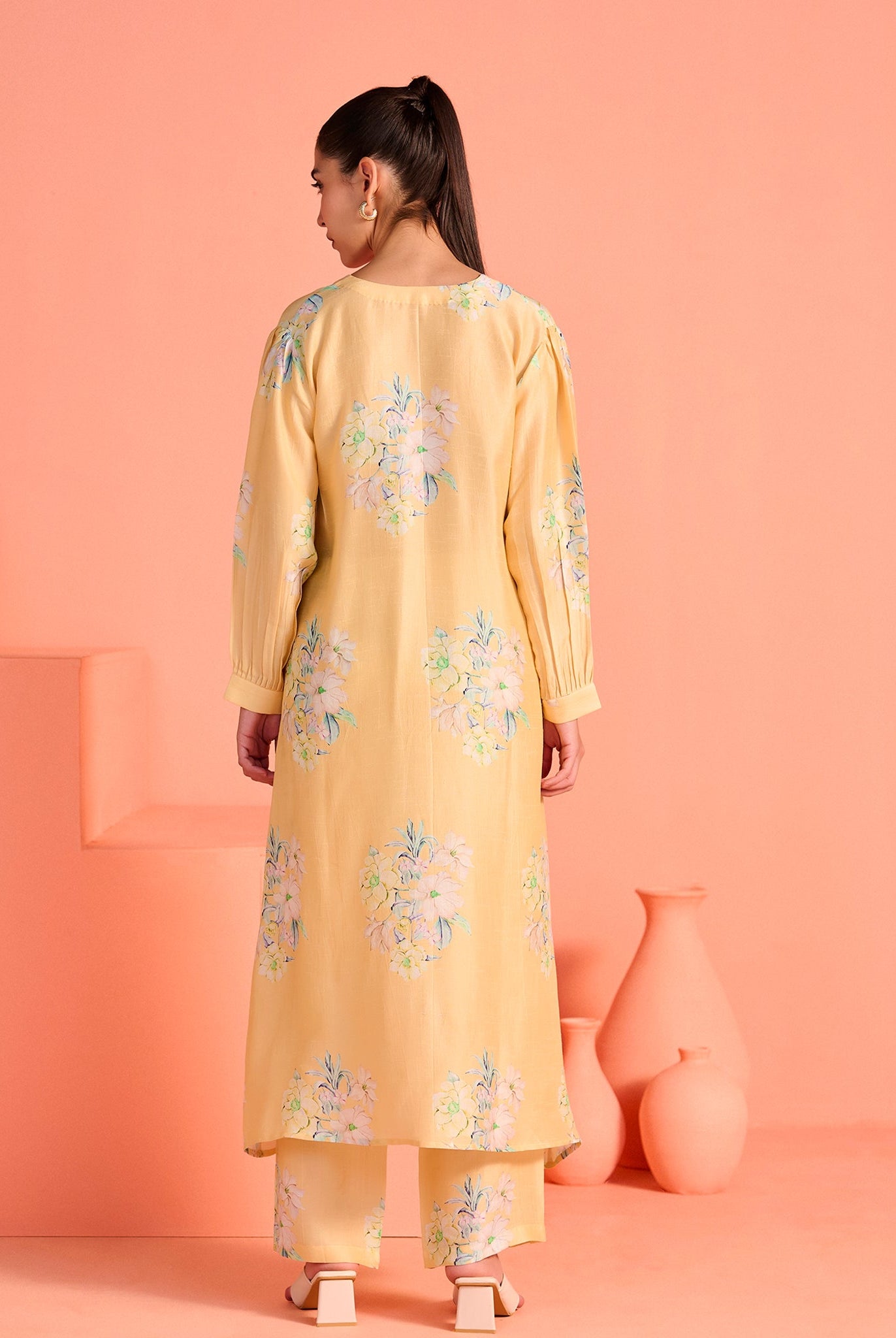 Yellow Mrinal Co-Ord Set