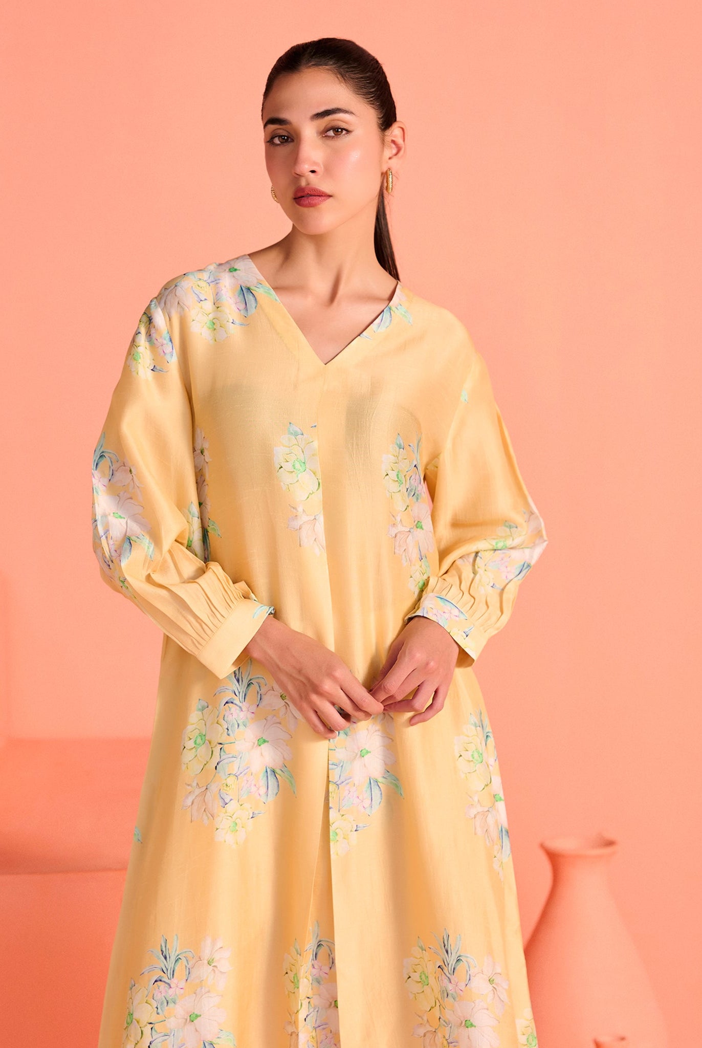 Yellow Mrinal Co-Ord Set