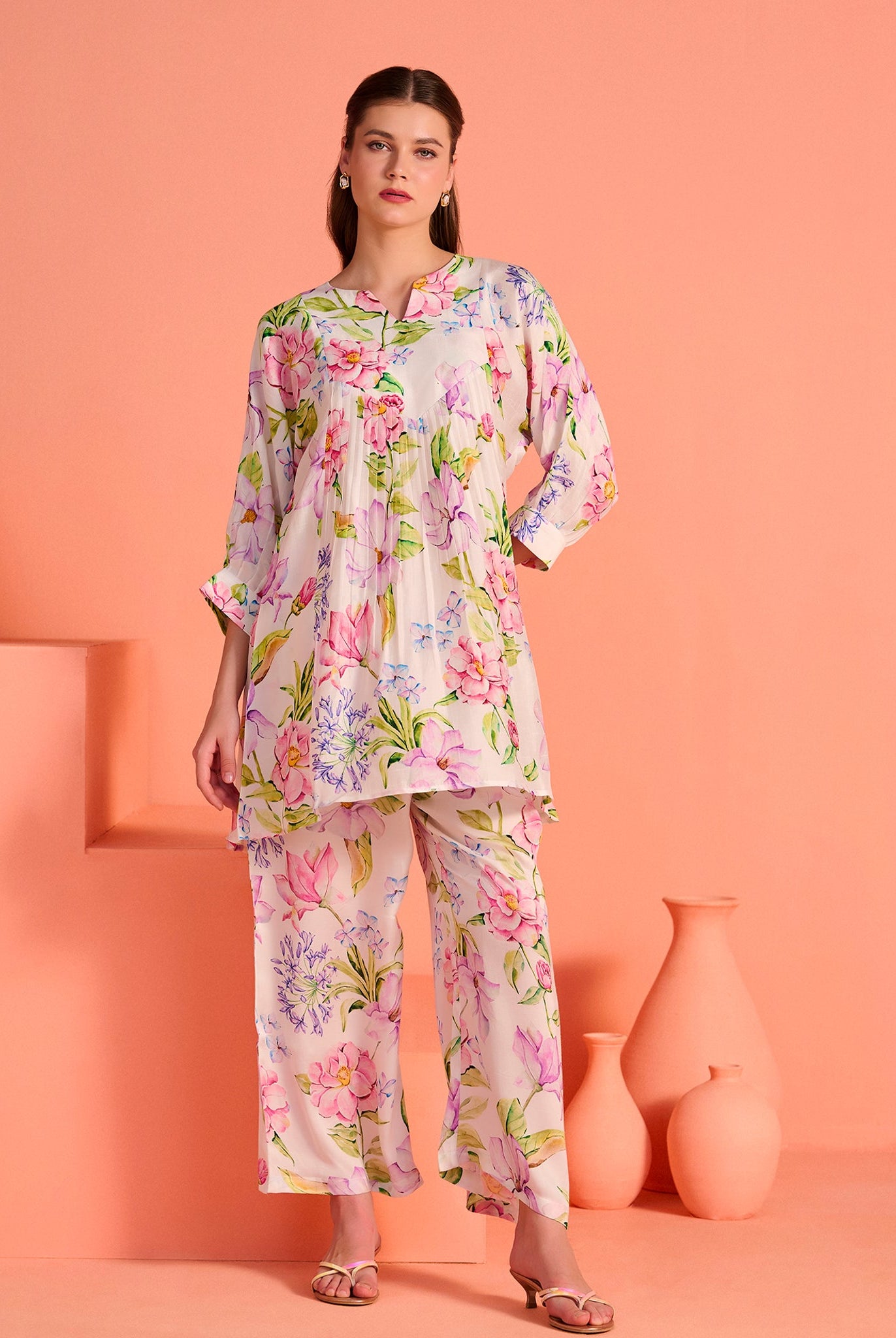 White Kusum Co-Ord Set