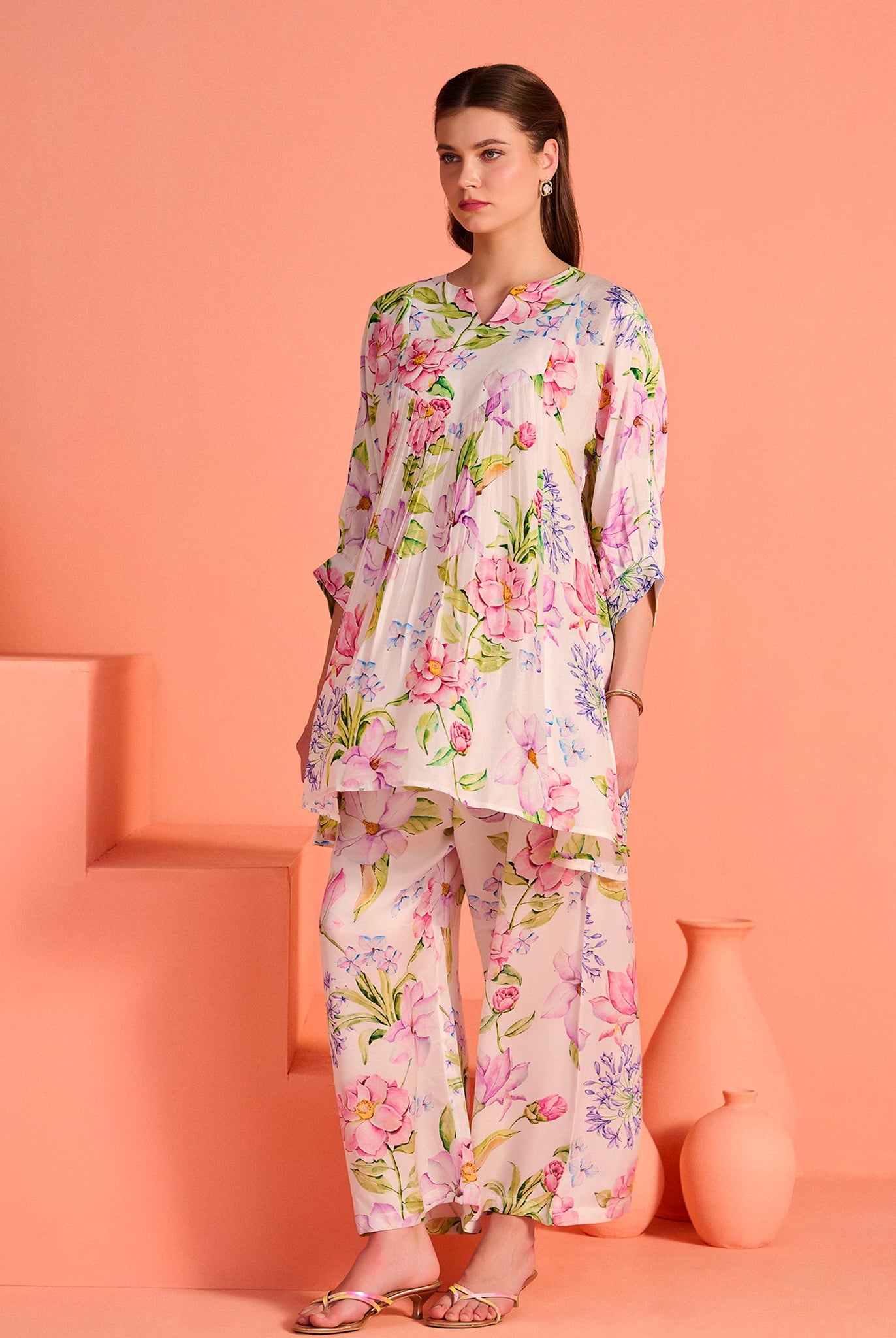White Kusum Co-Ord Set