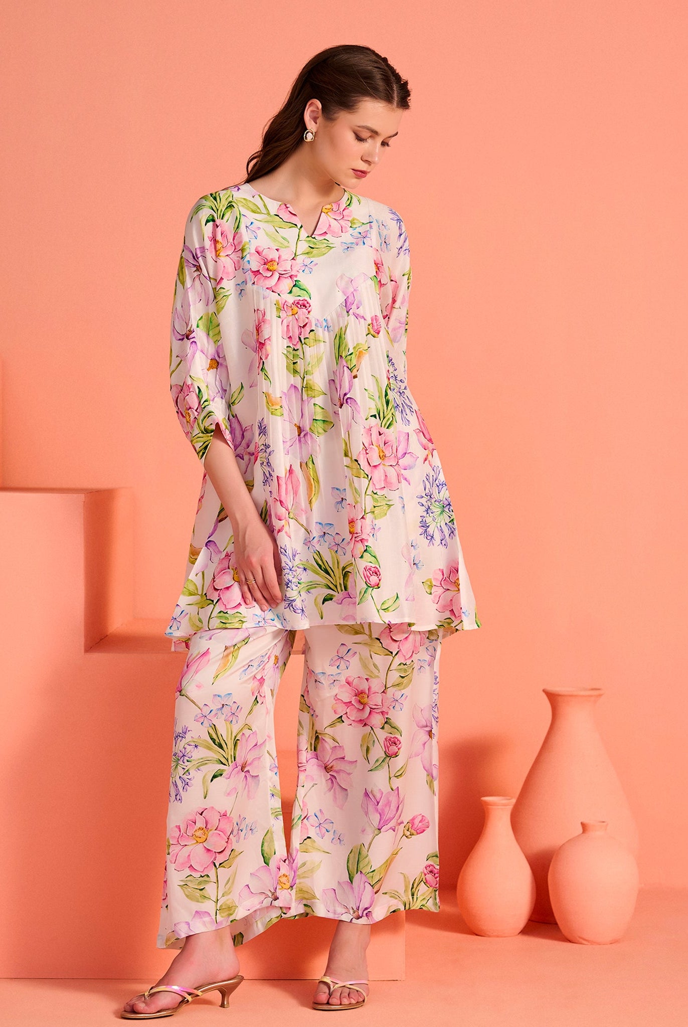 White Kusum Co-Ord Set