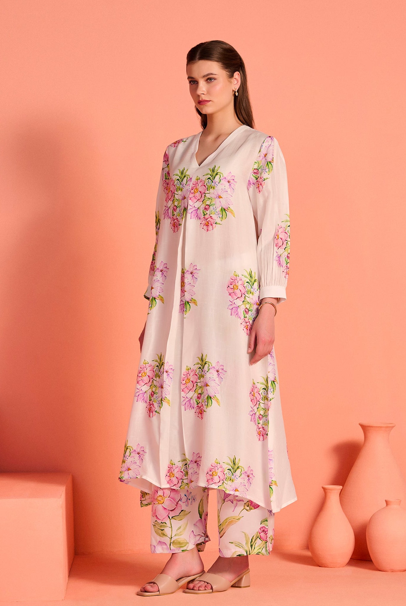White Mrinal Co-Ord Set