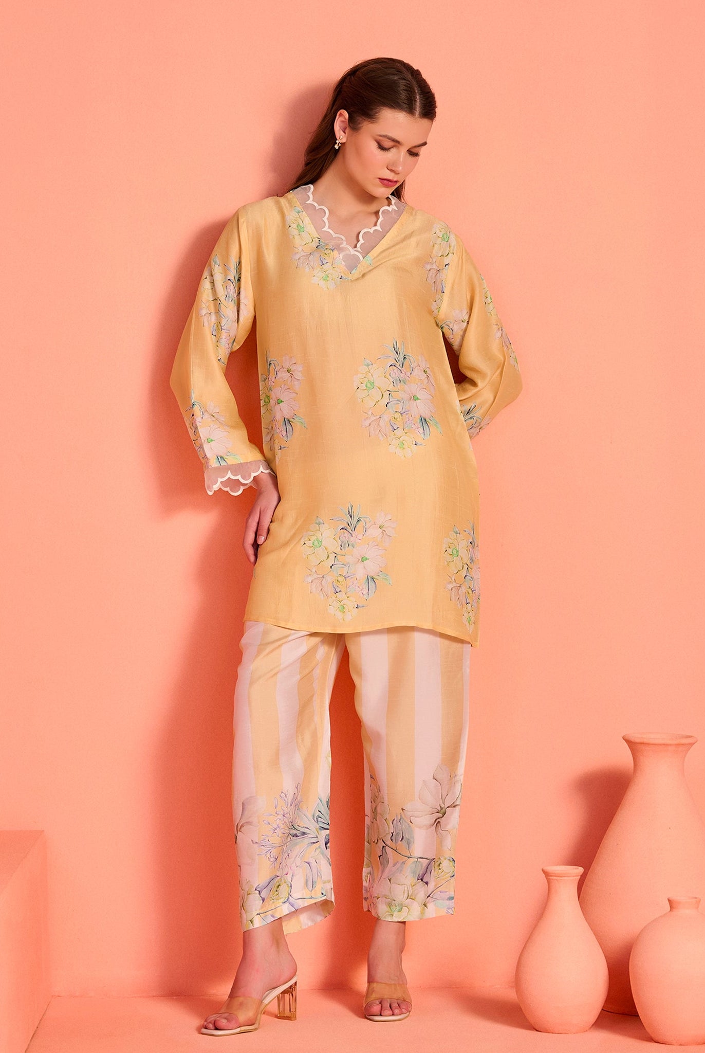 Yellow Meher Co-Ord Set
