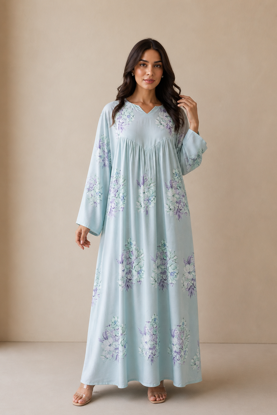 Blue Sadaf Jalabiya