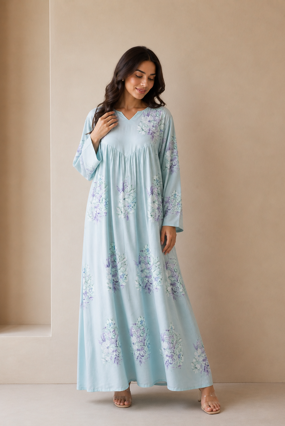 Blue Sadaf Jalabiya