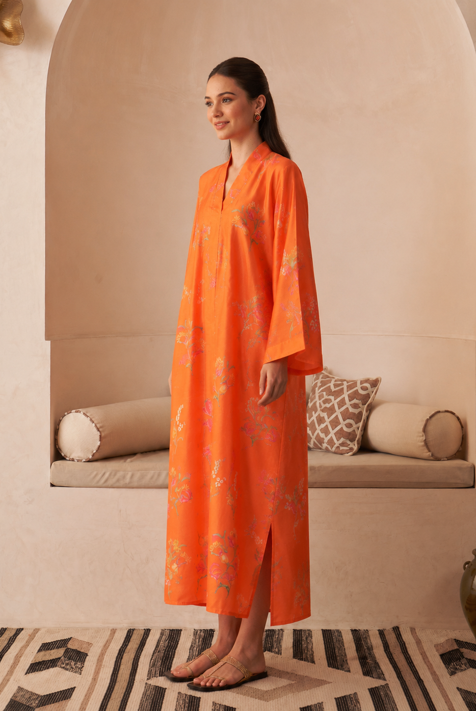 Orange Yakut Jalabiya