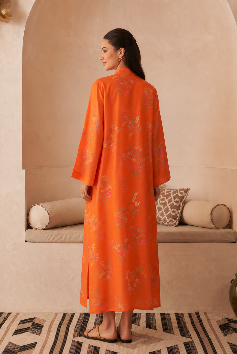 Orange Yakut Jalabiya