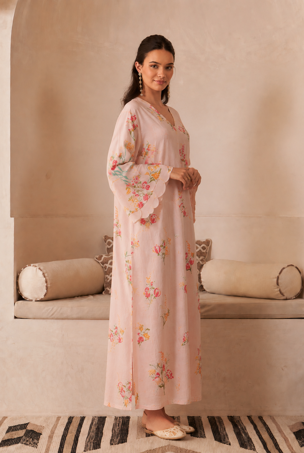 Pink Durr Jalabiya