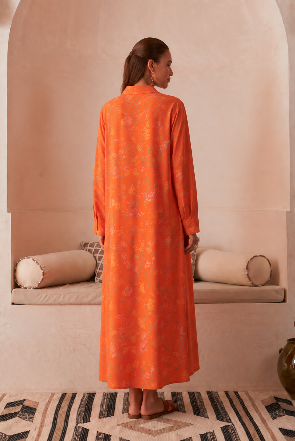 Orange Malika Jalabiya