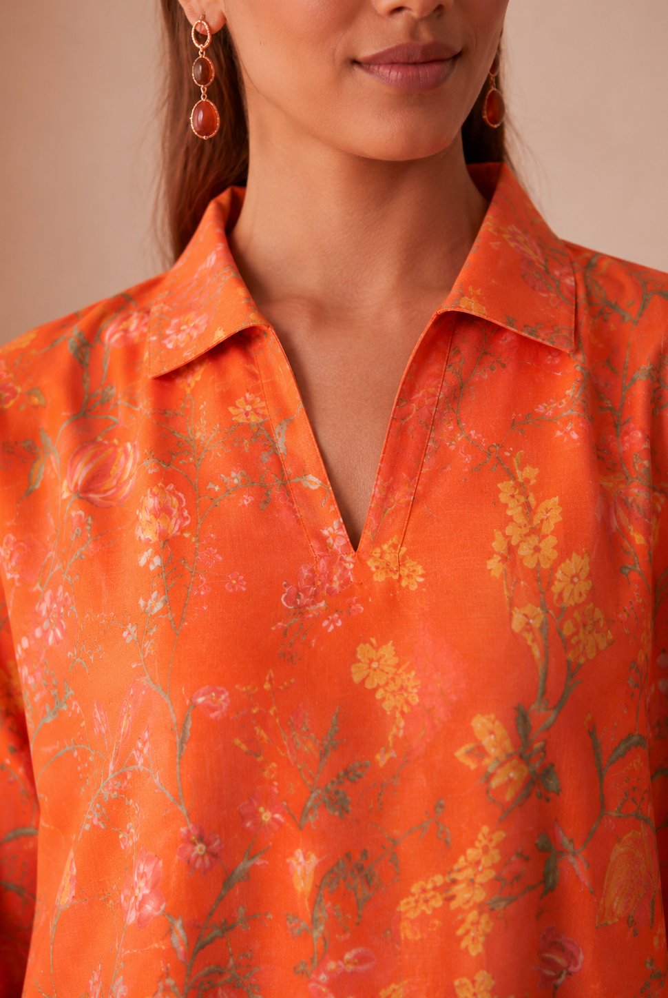 Orange Malika Jalabiya