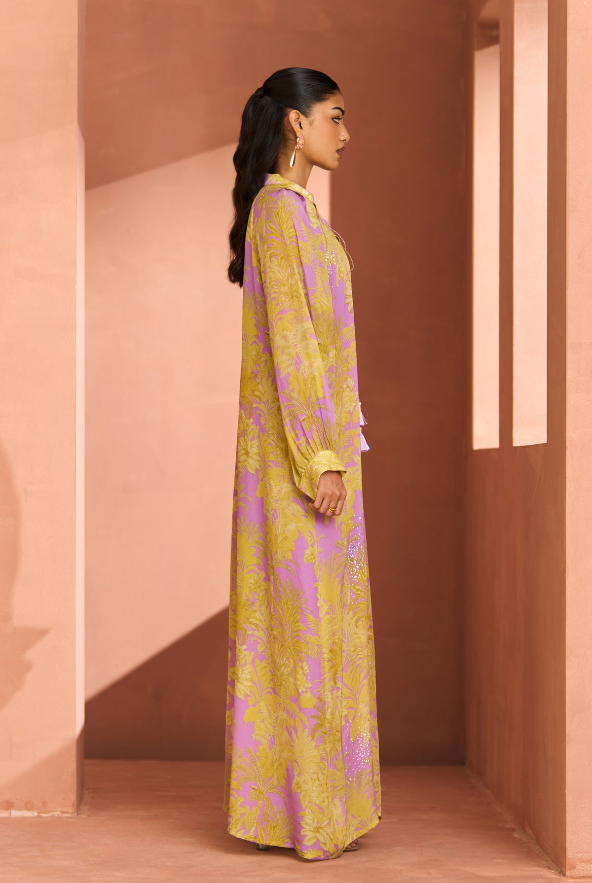 Purple Yellow Zahara Dress