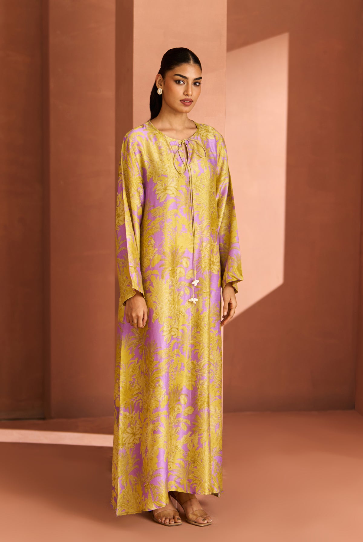 Purple Yellow Shell Dress
