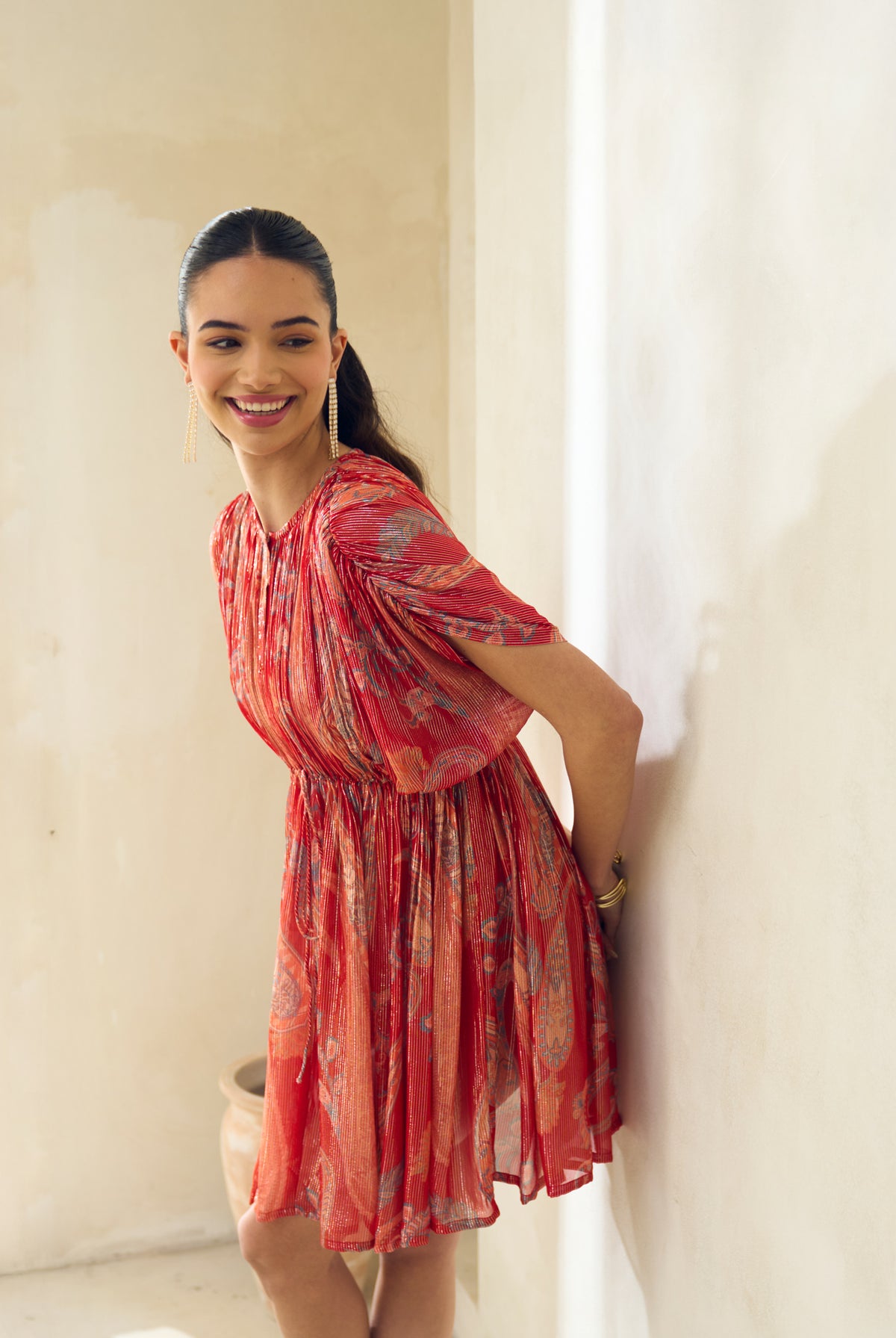 Crimson Bell Mini Dress product image 3