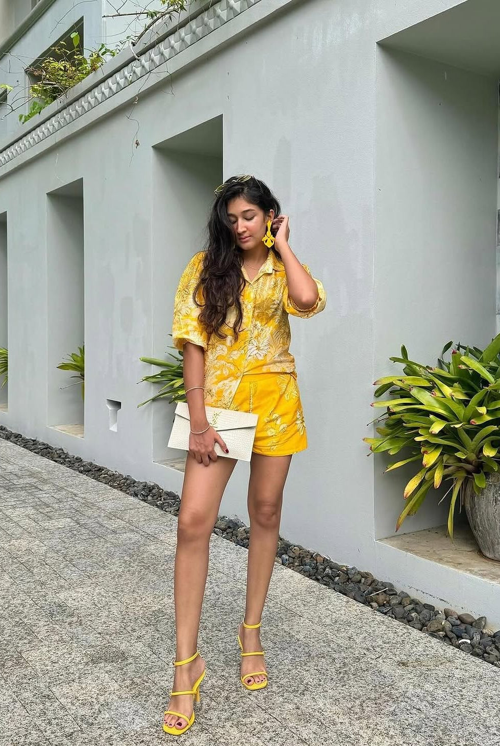 Seher Datta In Yellow Kai Co-ord Set