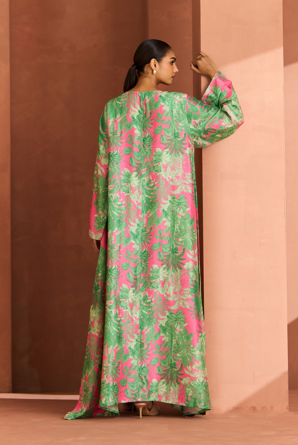 Pink And Green Reem Dress