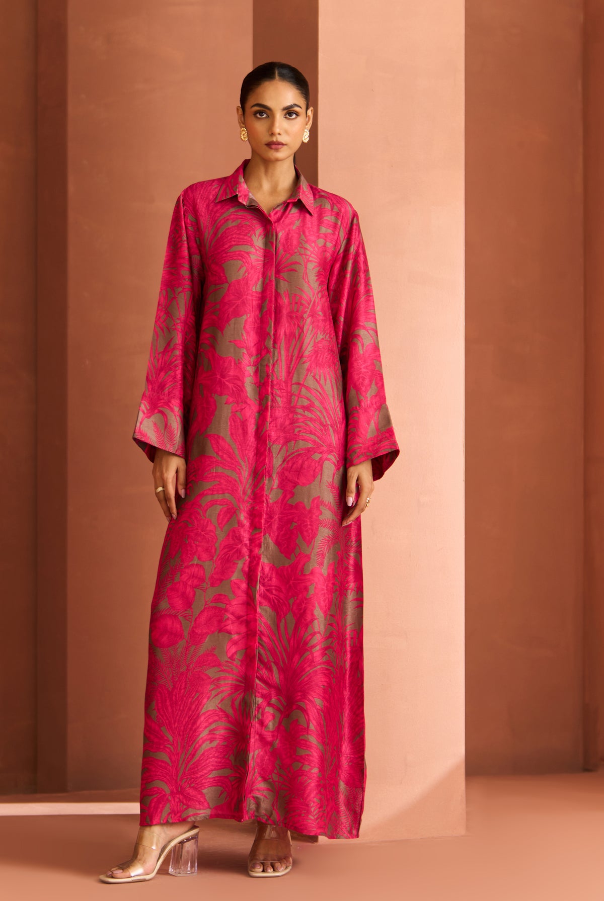 Pink And Grey Amani Dress