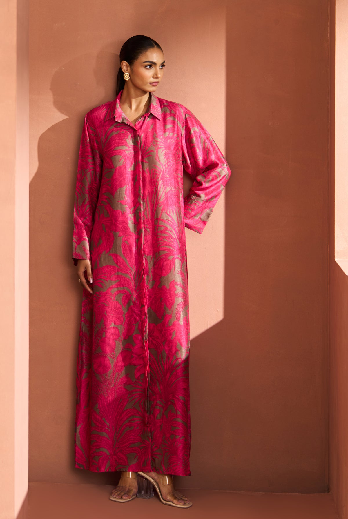 Pink And Grey Amani Dress