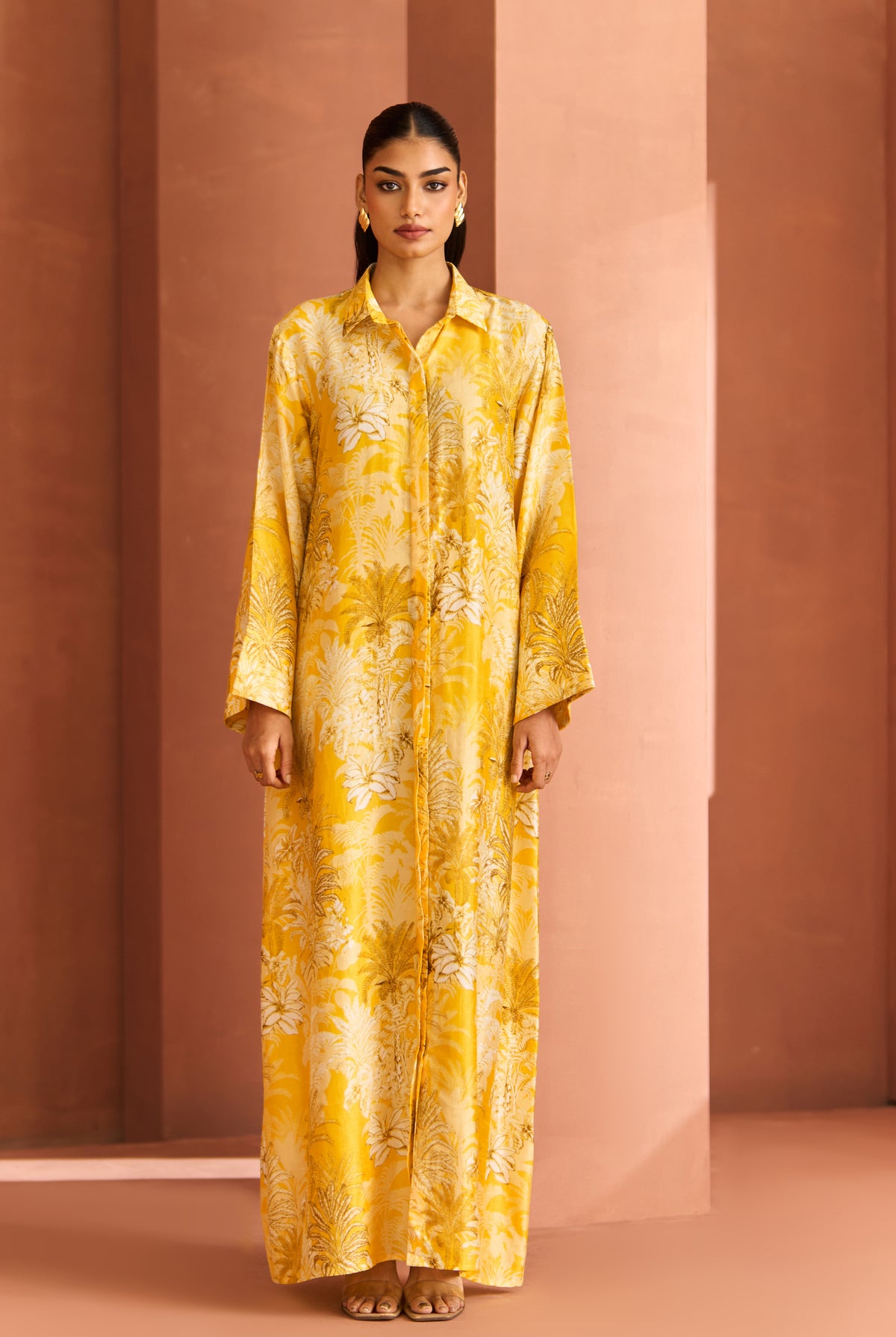 Yellow White Amani Dress