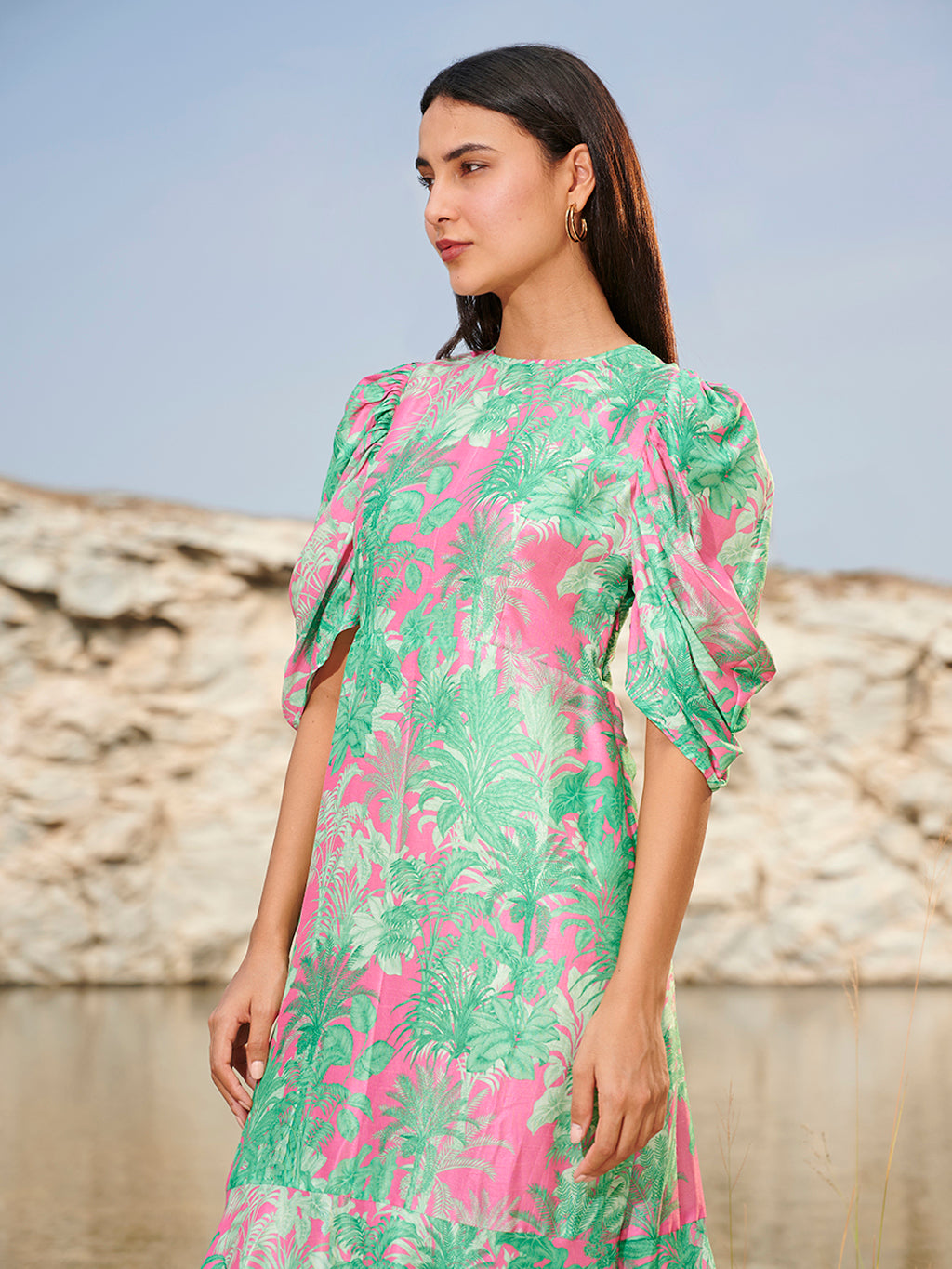 Green and Pink Ariel dress – houseofsoi