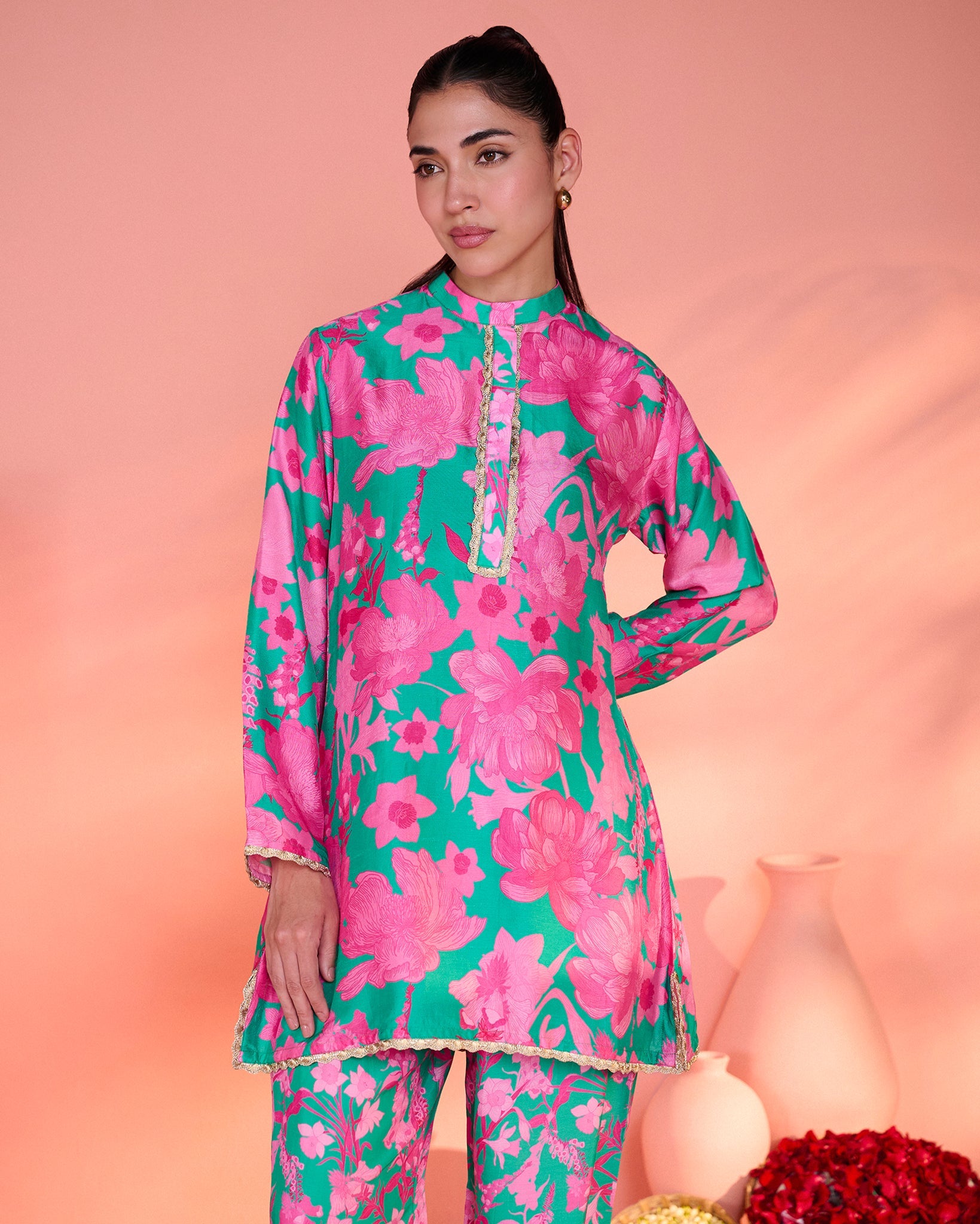 Green Pankhuri Co-Ord Set