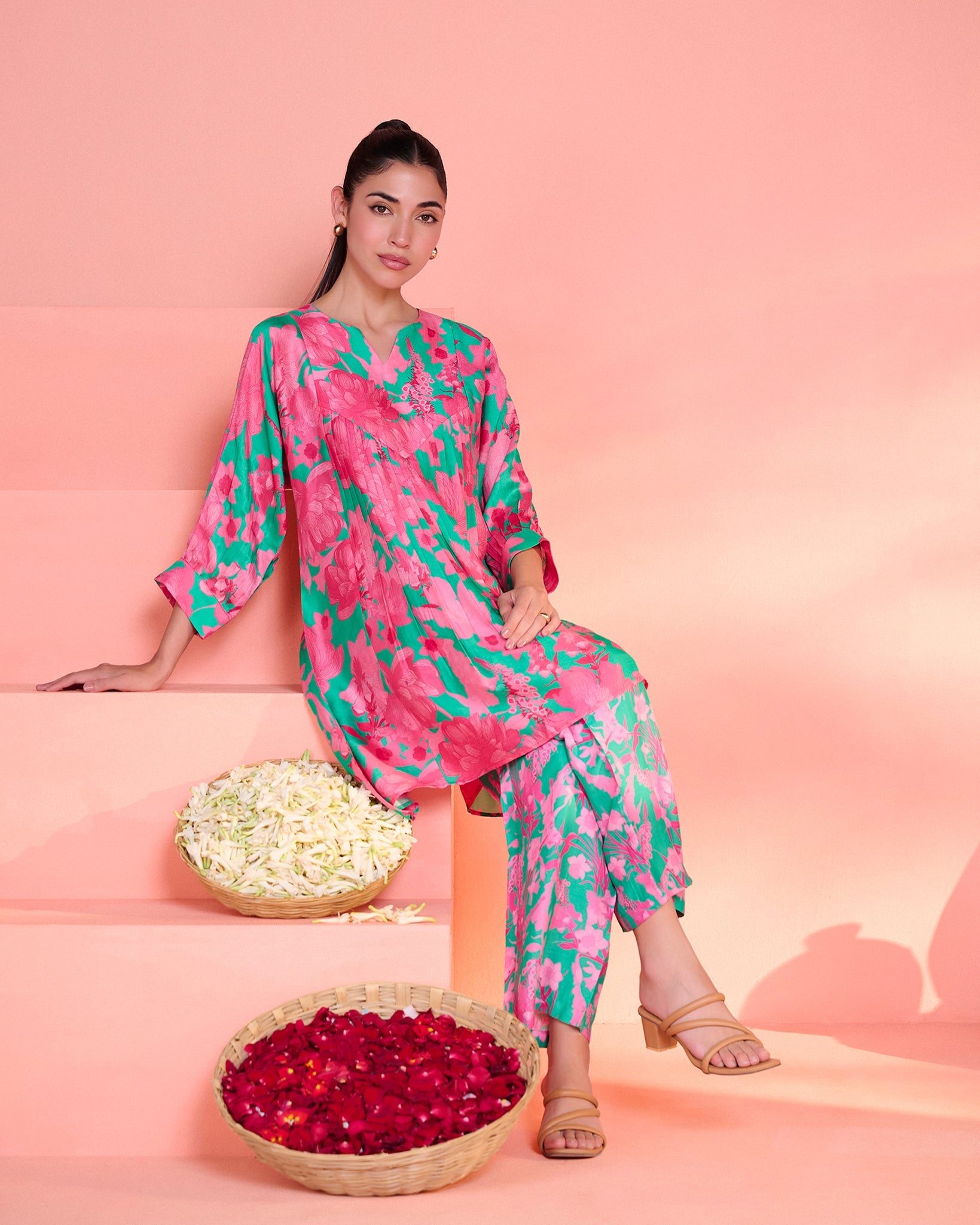Green Kusum Co-Ord Set