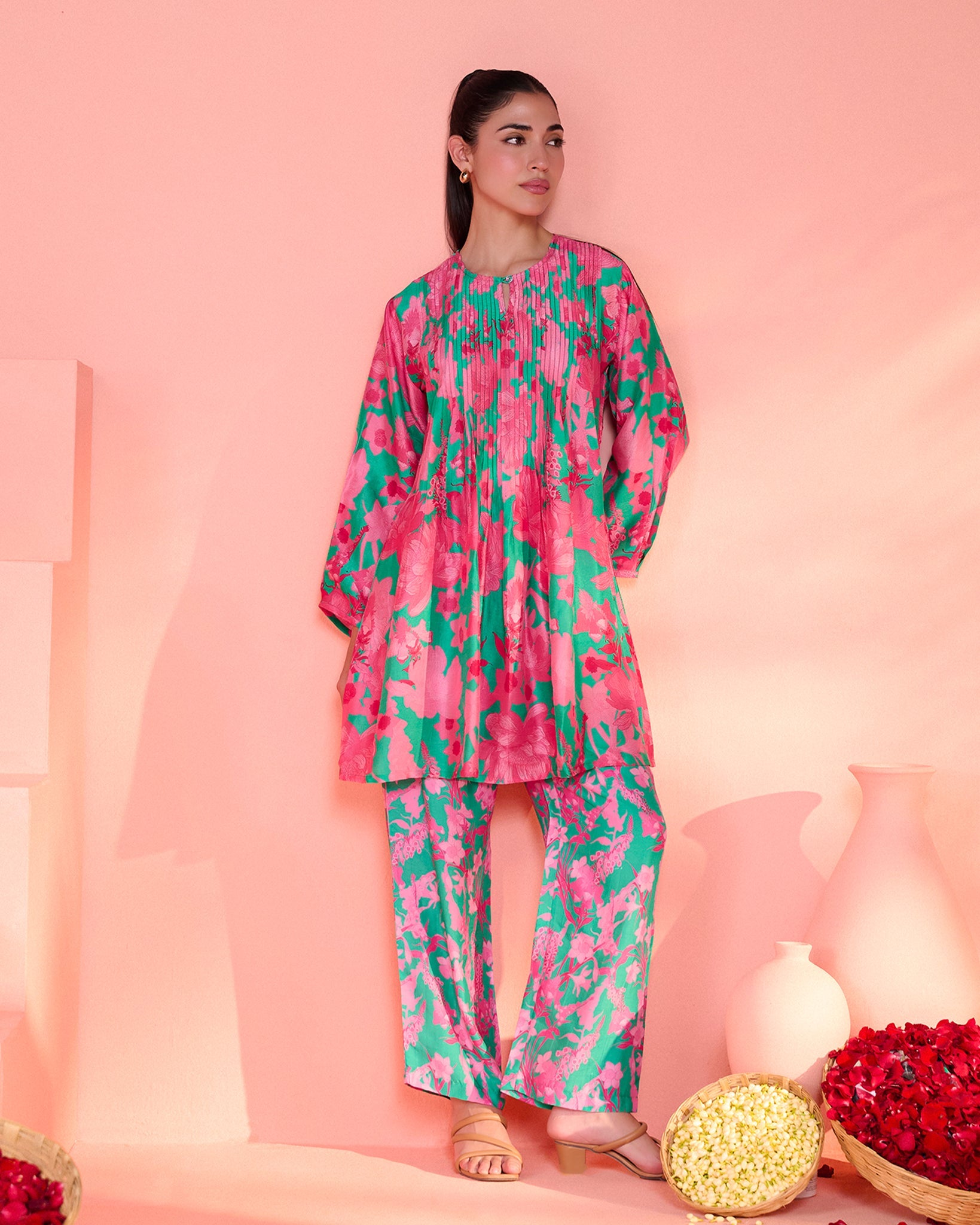 Green Vanika Co-Ord Set