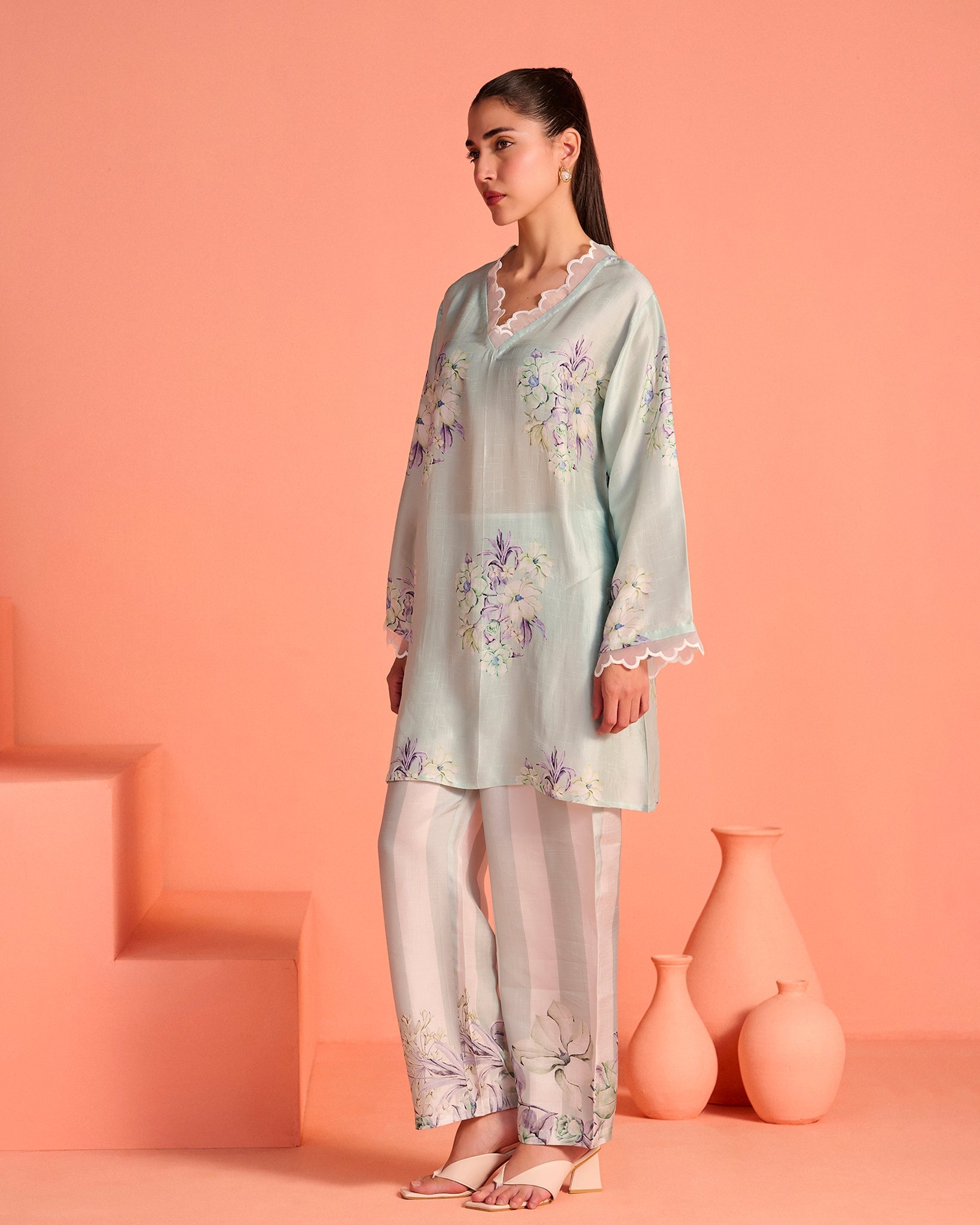 Blue Meher Co-Ord Set