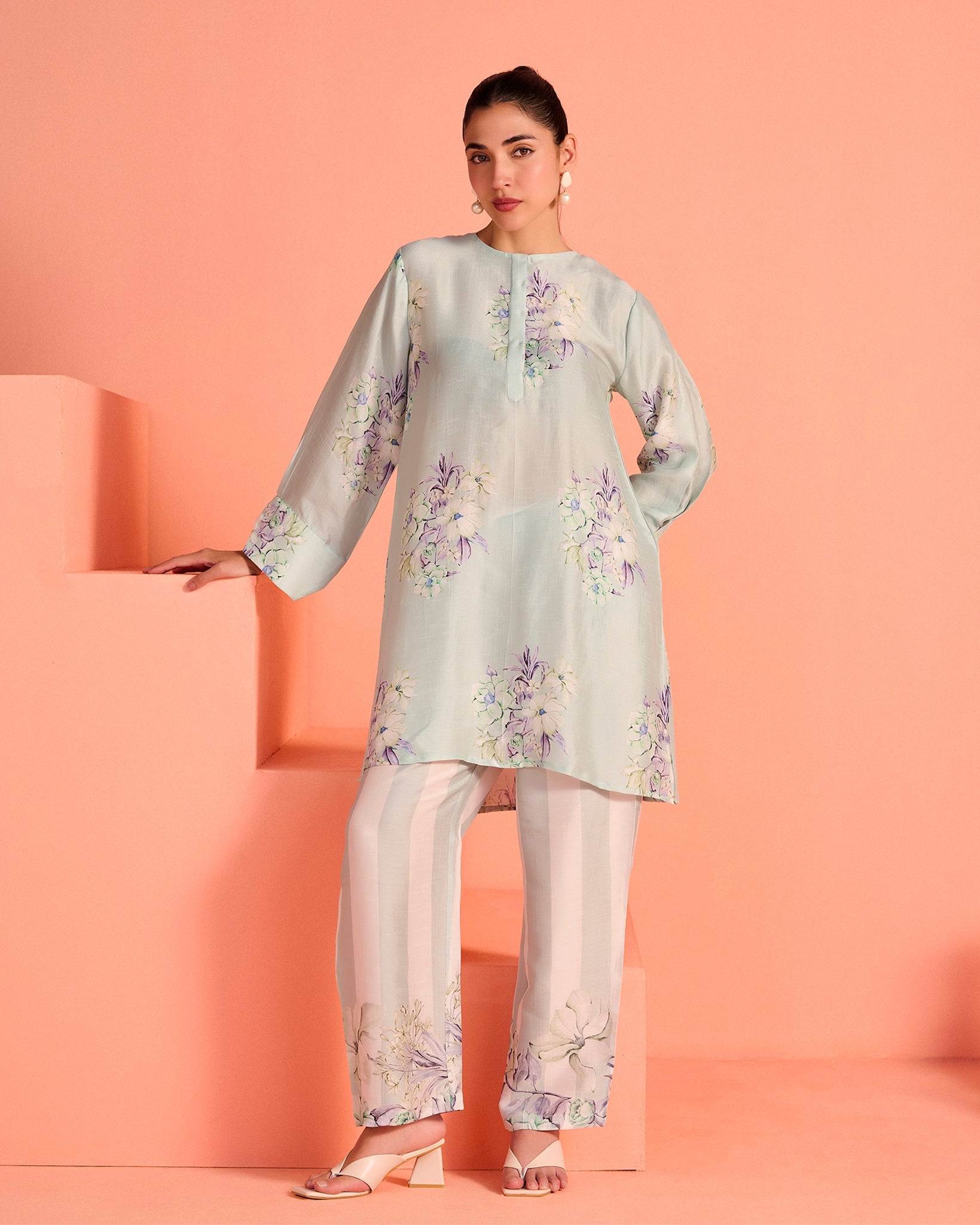 Blue Phool Co-Ord Set