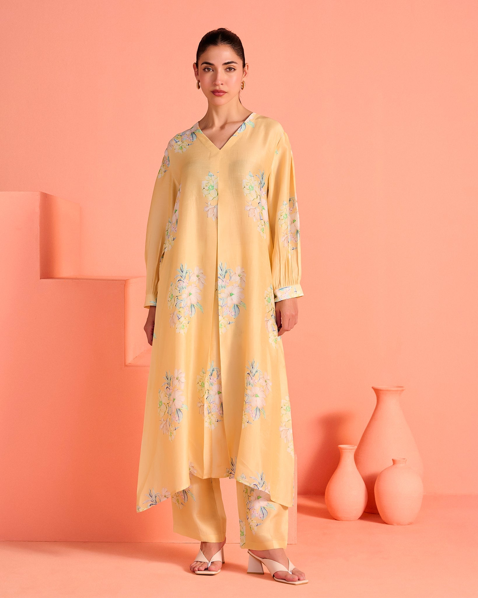 Yellow  Mrinal Co-Ord Set