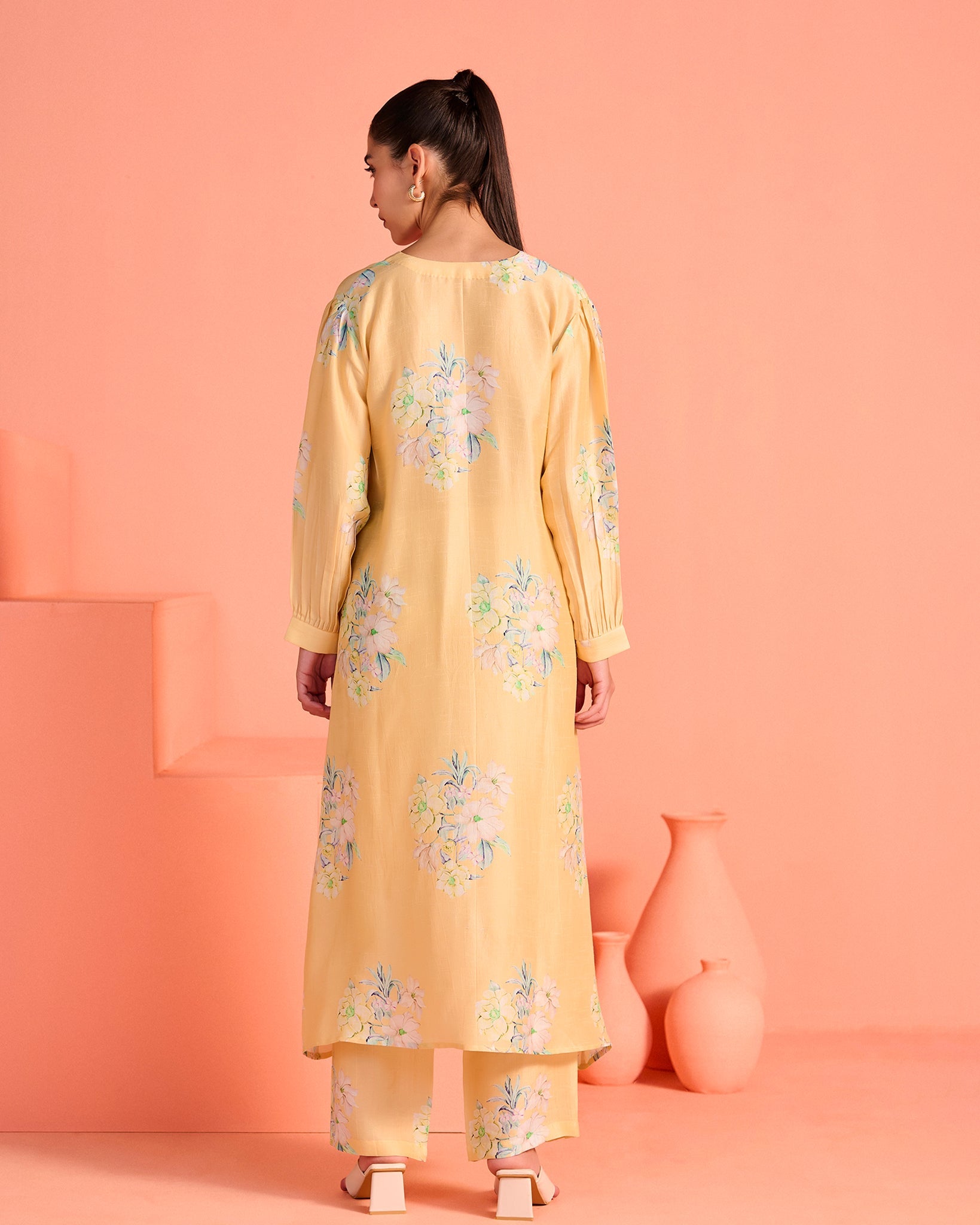 Yellow  Mrinal Co-Ord Set