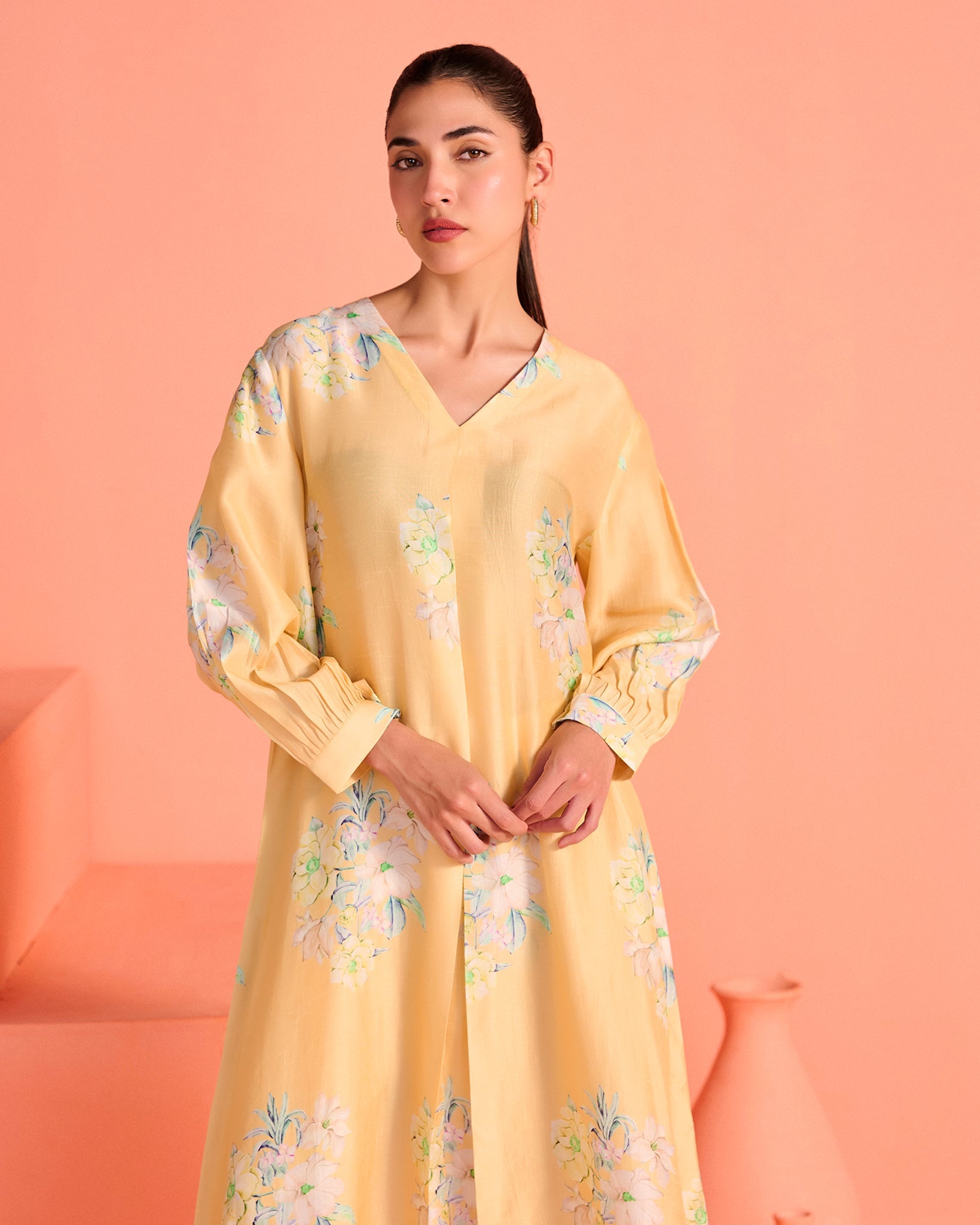 Yellow  Mrinal Co-Ord Set