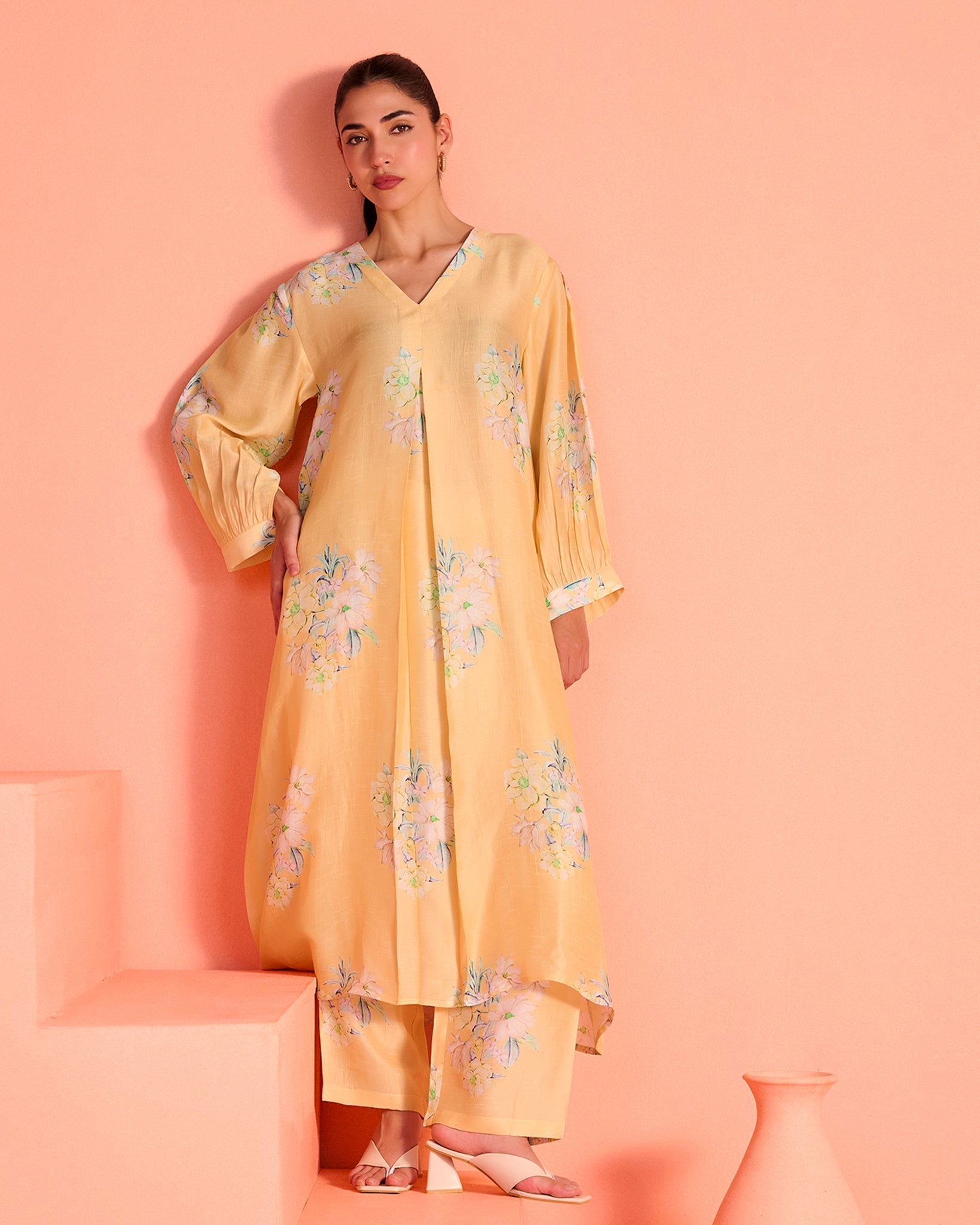 Yellow  Mrinal Co-Ord Set