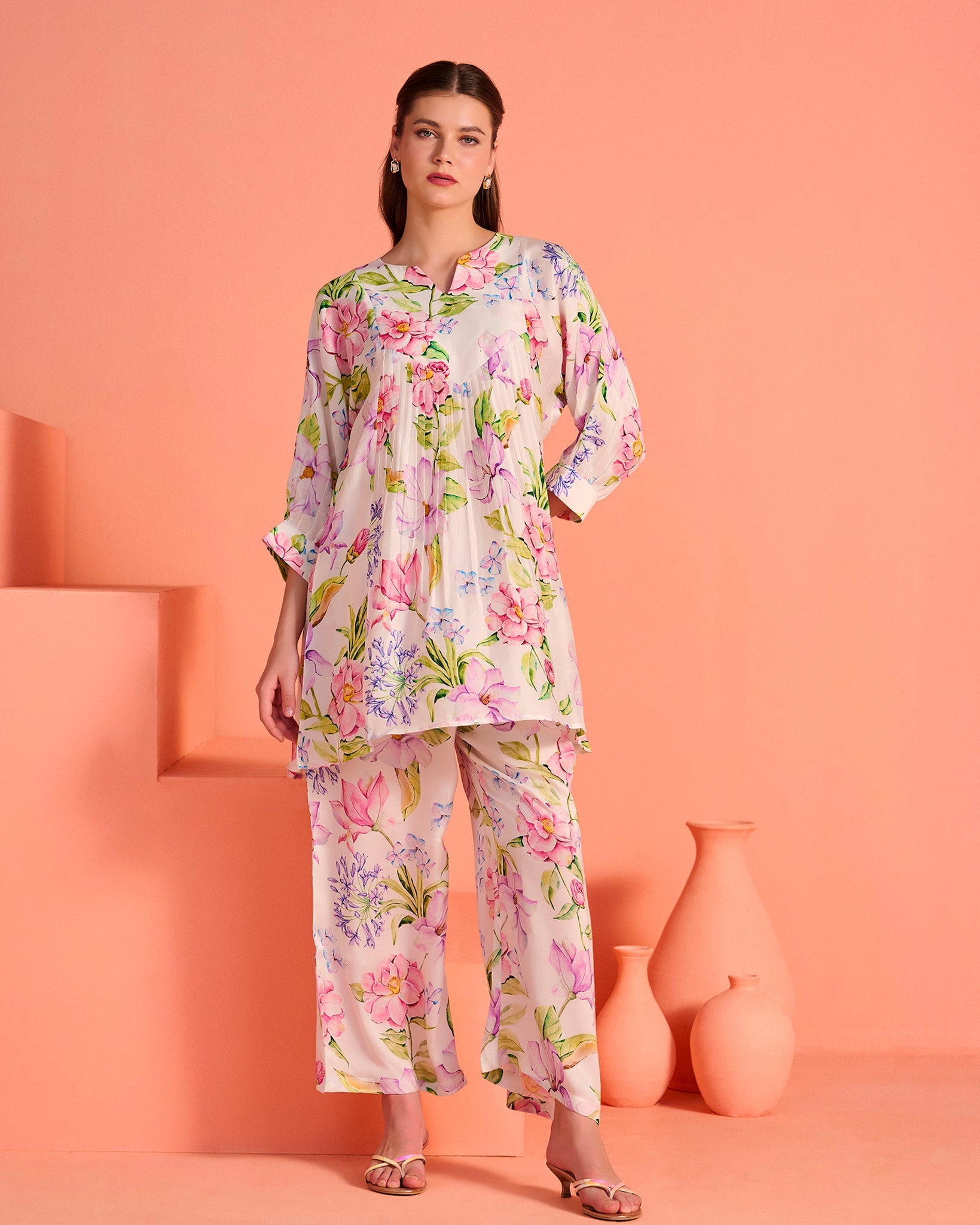 White Kusum Co-Ord Set